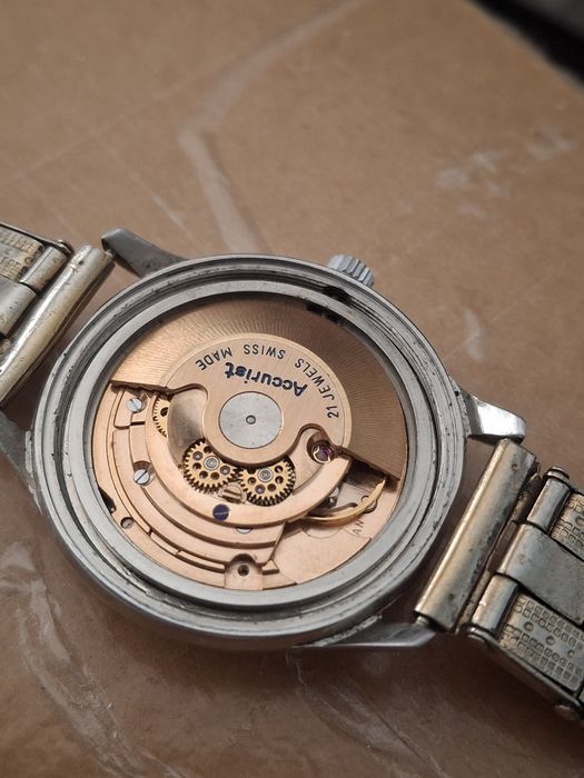 Vintage Suíço Accurist Automatico 21 Jewels para homem 1960/70's  2