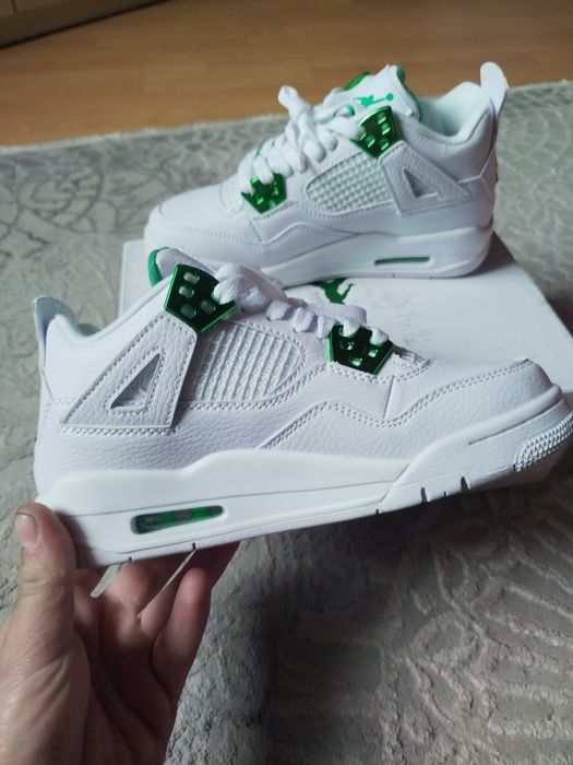 Nowe Nike Jordan 4 white/green