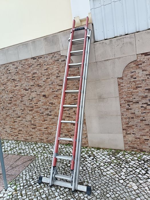 Escada alumínio e fibra 9 metros