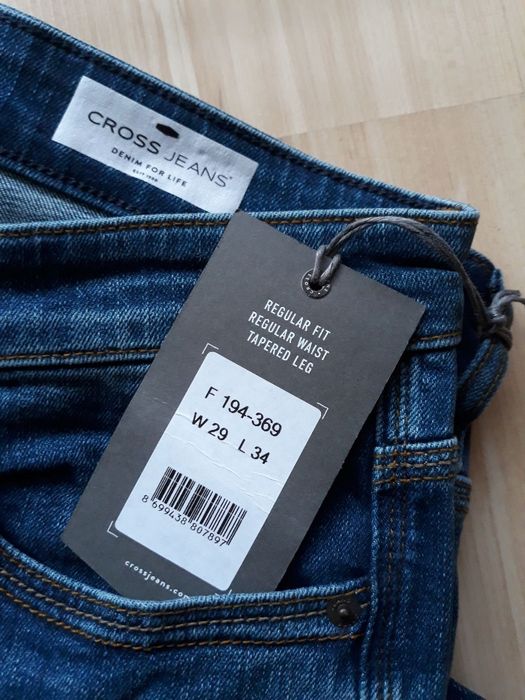 NOWE jeansy CROSS, rozm. 180-182 cm spodnie dżinsy
