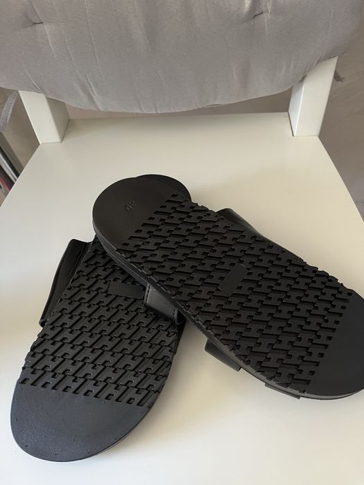 Klapki damskie czarne roz 40 (39) dł wkł 24 cm