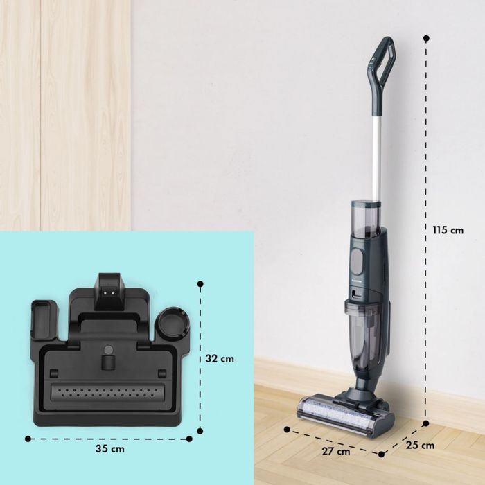 Пилесос на акамуляторі для сухого та волого прибирання Klarstein