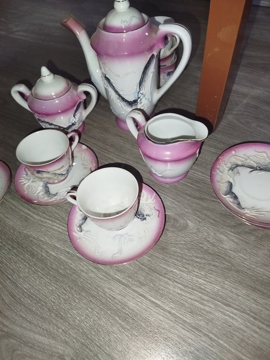 Conjunto vintage café completo 6 chávenas