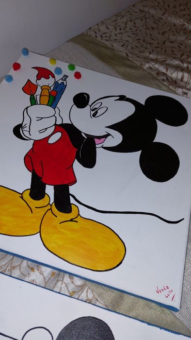 2 Mickey-themed canvases64729834329602122