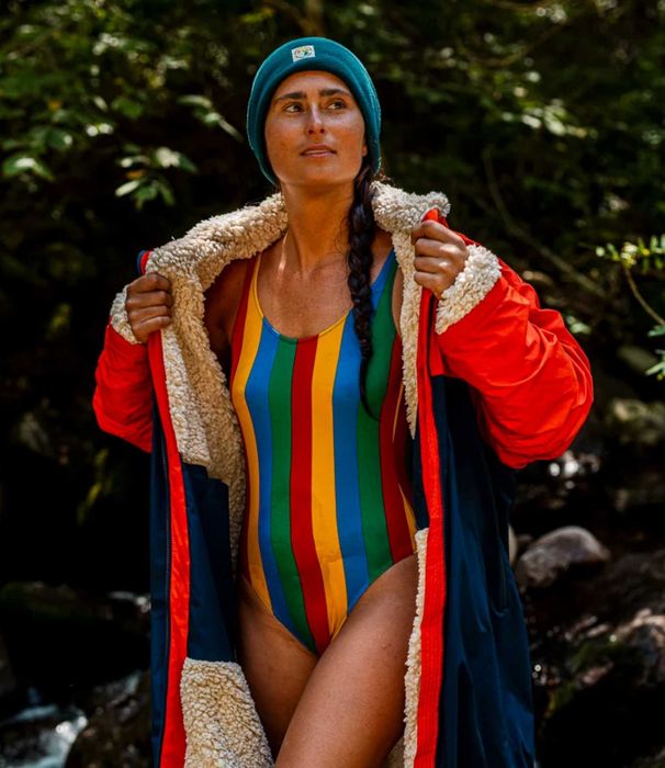 Casaco Poncho Impermeável Natural Park Eolus (Novo) – Laranja/Azul