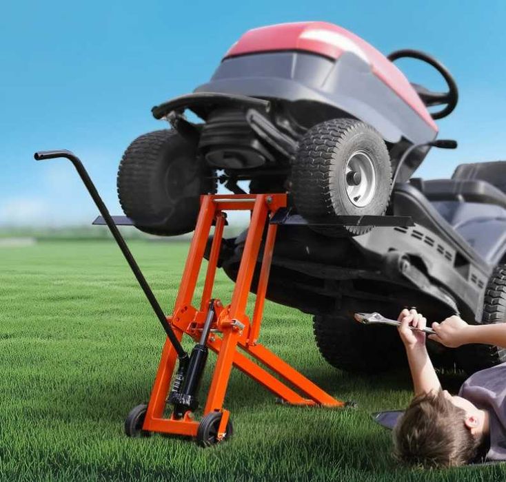 Podnośnik do kosiarki 225kg hydrauliczny regulowany serwisowy