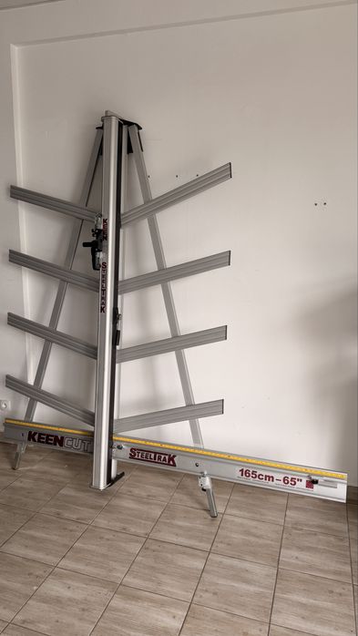 Trymer pionowy Keencut Steeltrak 165 dibond pcv szkło