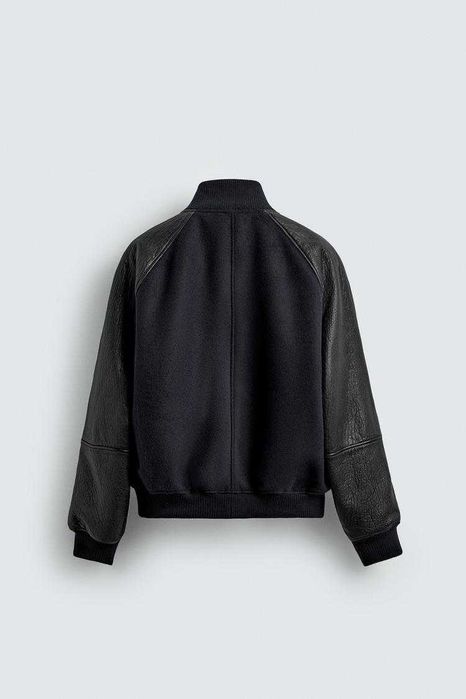 Zara бомбер куртка шкіряна Оригінал