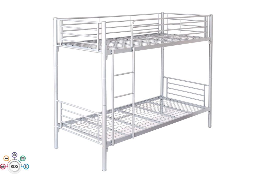 Łóżko metalowe piętrowe Łóżka wojskowe hostelowe domowe 90x200 cm