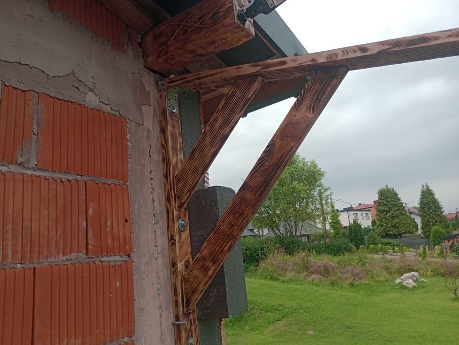Stelaż zadaszenia daszku okien drzwi