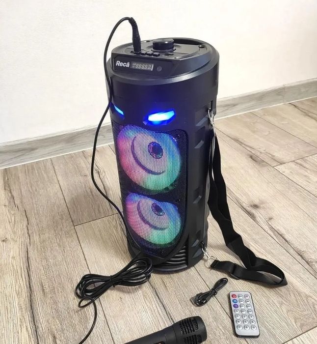 Портативная Bluetooth колонка с Караоке с микрофоном. Пульт, FM радио цена указана оптовая от 5 шт цены расписаны в обьявлении