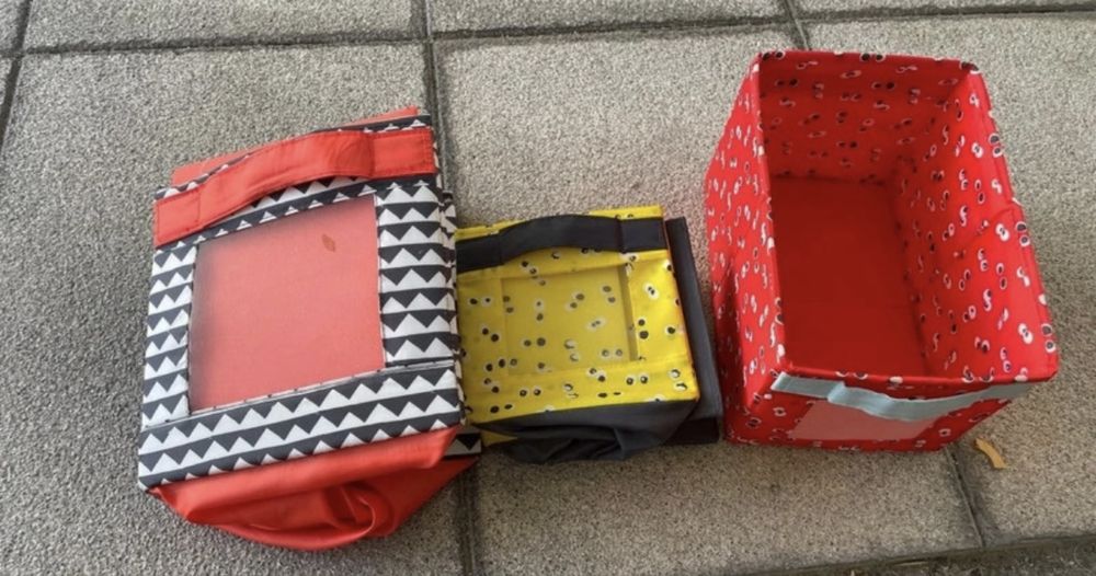 3 caixas de arrumação - IKEA