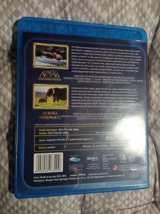 Blu-ray Alaska i Afryka film przyrodniczy