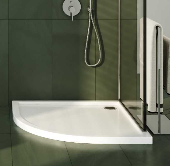 Brodzik półokrągły 100x100x14 80 kwadratowy półokrągły NOWE wysokie ni