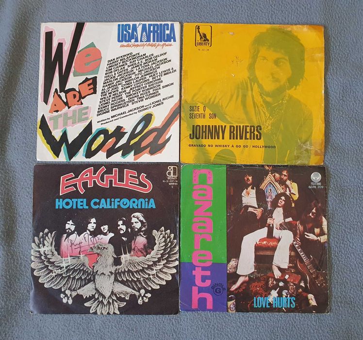 Discos de vinil EPs / Singles e Livros de Histórias com vinil