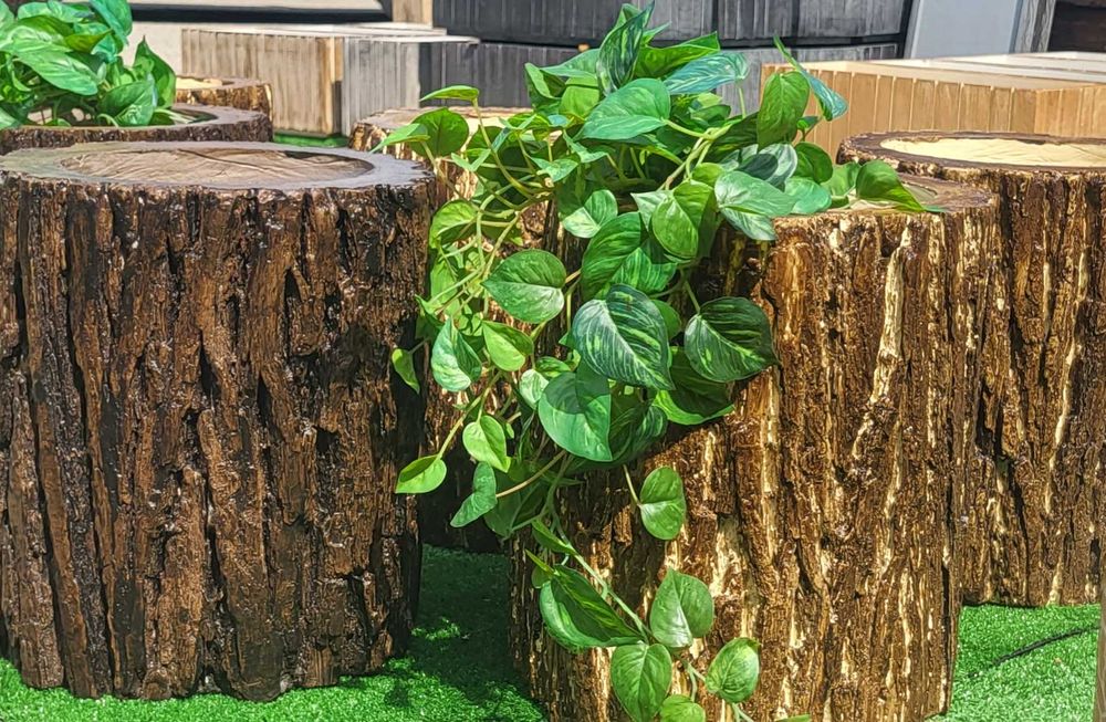 Betonowa Donica "Pień Drzewa" , DONICE OGRODOWE, DONICE BETONOWE