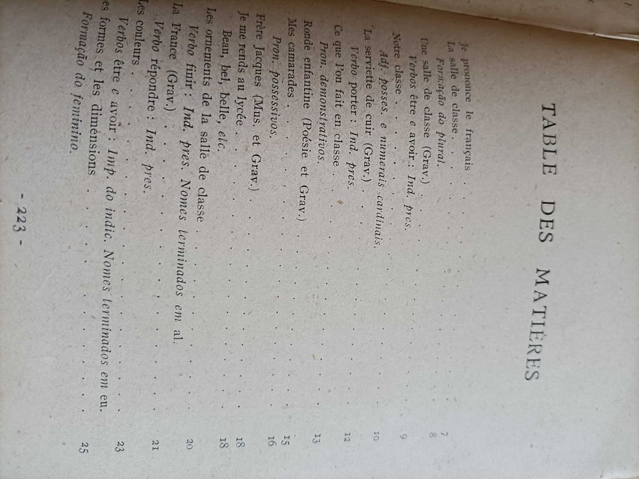 Livro de Francês antigo