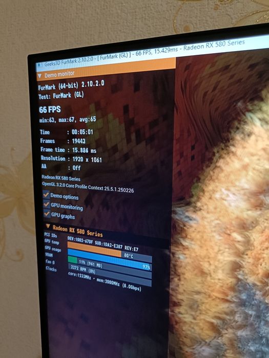 Продам RX 580 8GB Saphire