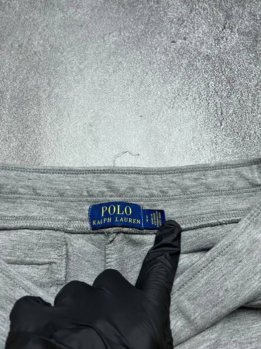 Вінтажні Спортивні Штани Polo Ralph Lauren Поло Ральф Лаурен Великий логотип Колір сірий розмір С