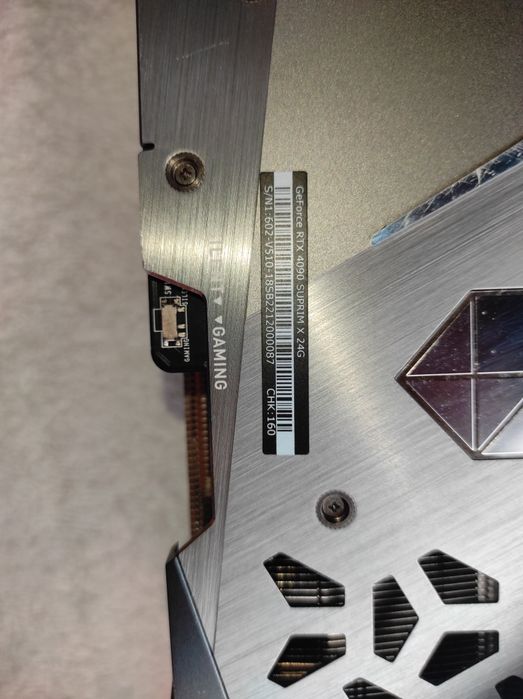 RTX 4090 MSI Suprim X 24GB NVIDIA PCI-Ex GeForce GDDR6X (384bit)