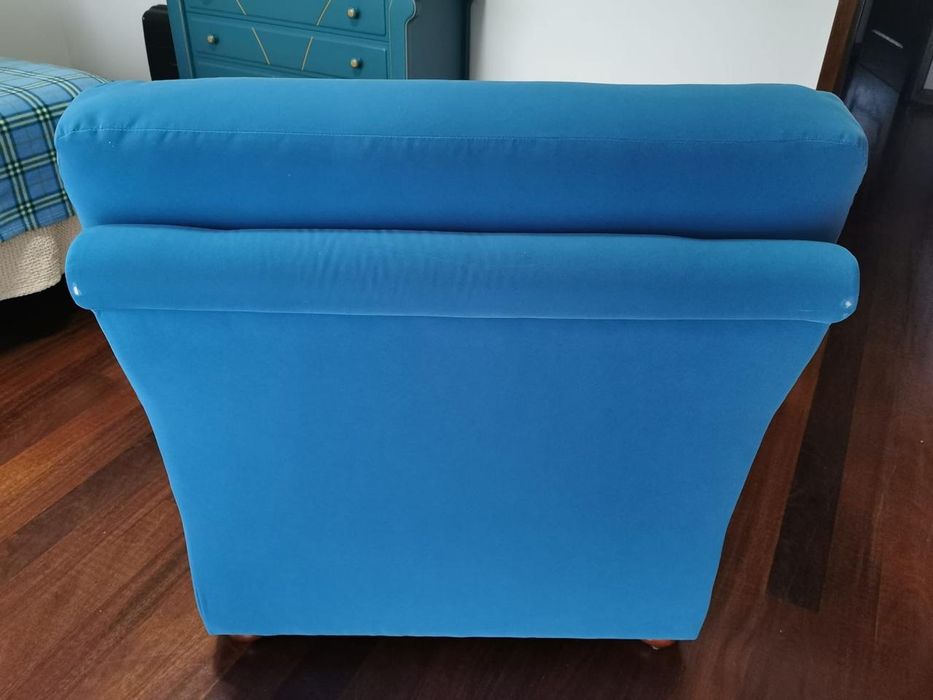 Poltrona sofá azul