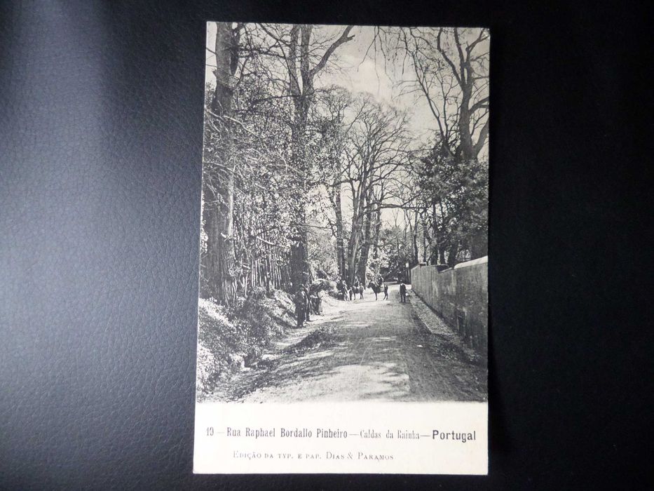 Postal antigo , Caldas da Rainha ano 1911  ,  2 selos Monarquia