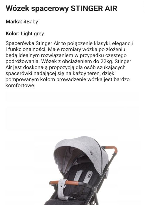 Wózek spacerowy.