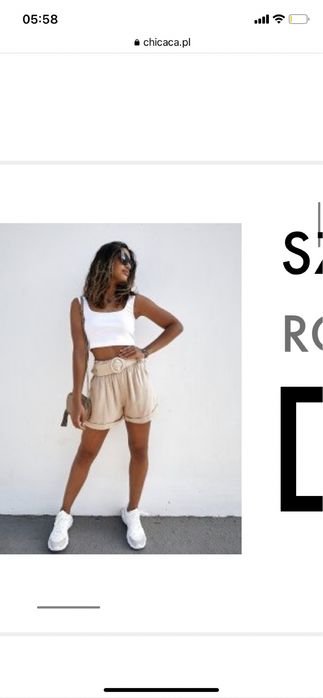 Szorty beżowe spodenki 36 s 38 M chicaca