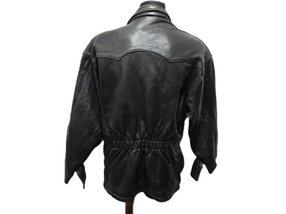 Męska kurtka motocyklowa skórzana ramoneska roz. 3XL (1280)