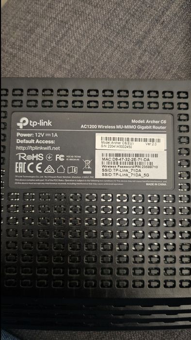 TP-Link AC1200 Archer C6 Dual-Band Router