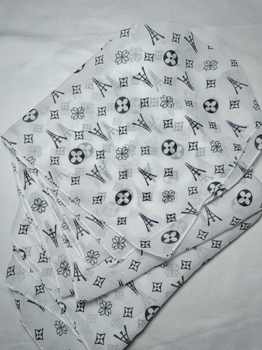 Шарфик в стилі Louis Vuitton  . шифоновий шарф розмір 45*150 см