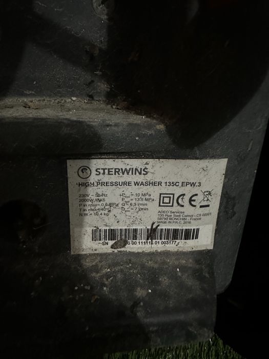 Máquina de Lavar Alta Pressão STERWINS 135C | 2000W | 135 bar