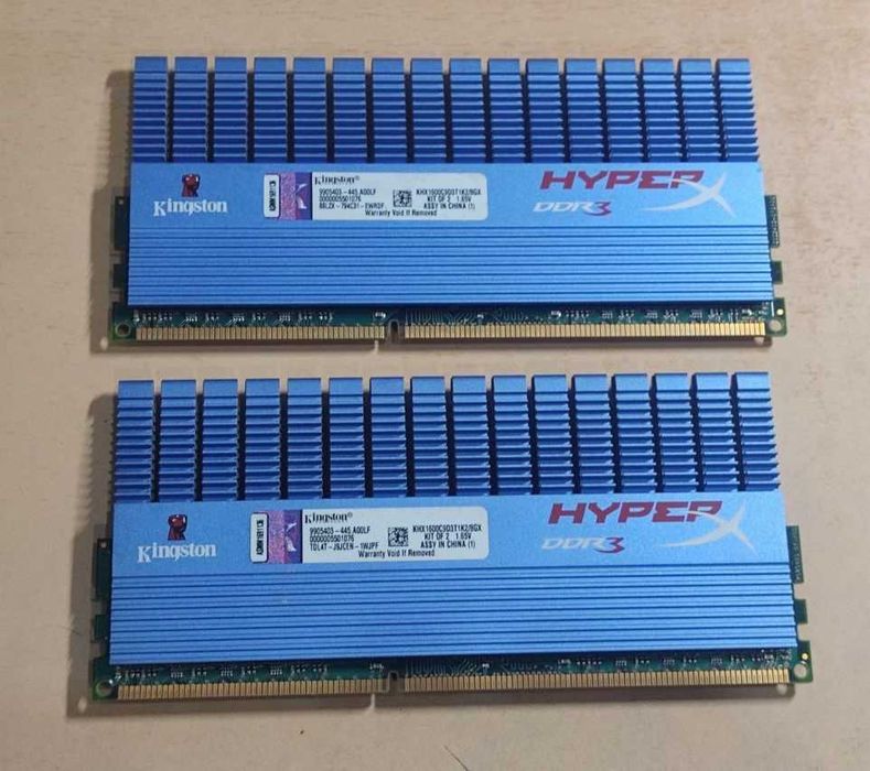 Оперативна пам'ять Kingston DDR3-1600 8GB (2x4GB)