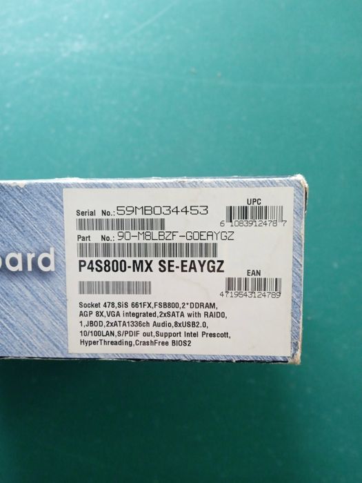 Asus P4S800 - Ler Descrição