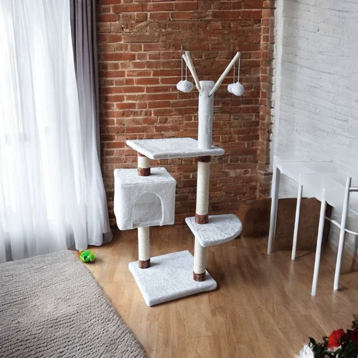 Drapak dla kota NOWY z piłeczkami wysoki