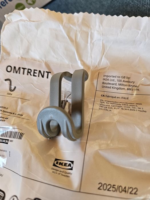 Haczyk do wieszaja IKEA Omtrent