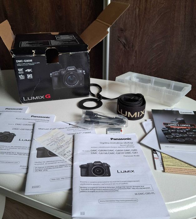 Panasonic Lumix G80 + 12–60mm + akcesoria