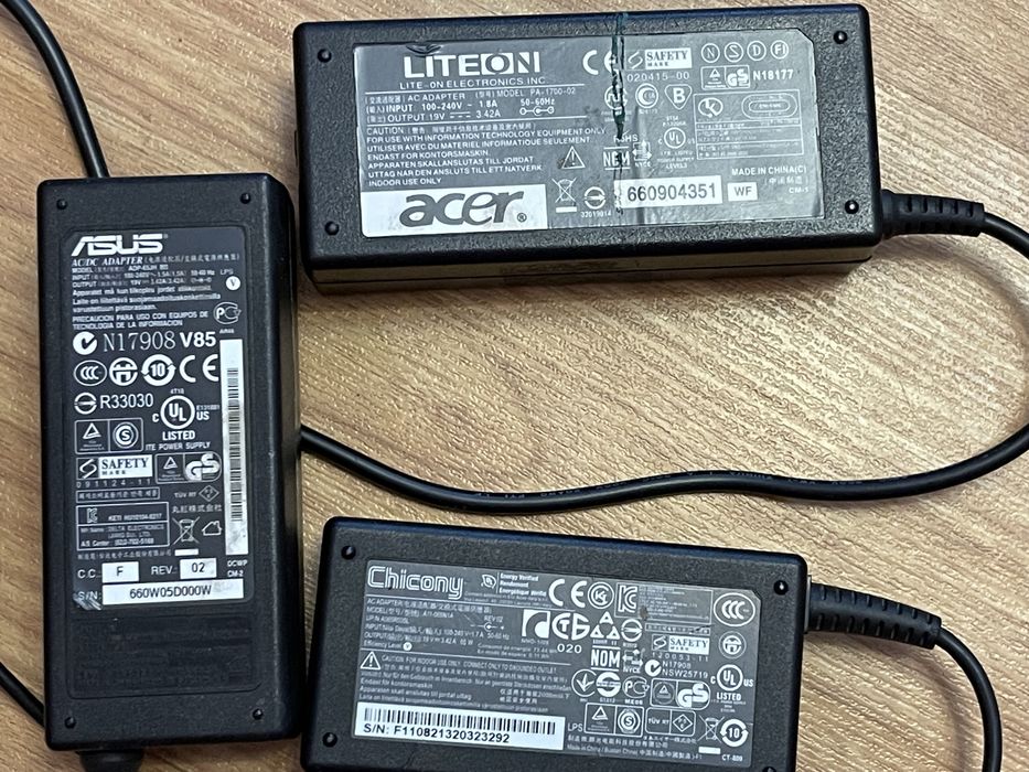 Блок питания ноутбука асус ASUS ACER айсер леново на запчасти состФото