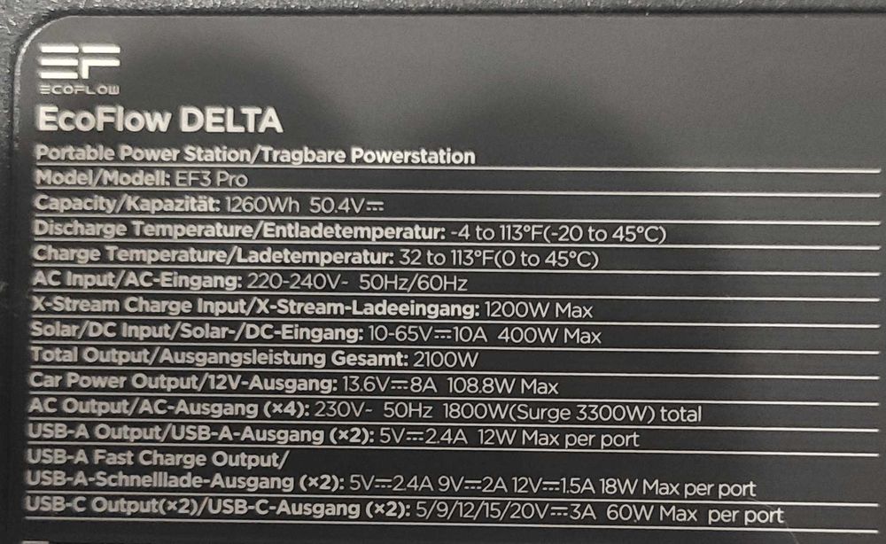 Зарядная станция Ecoflow Delta 1260Wh (EFDELTA1300-EU, новый)