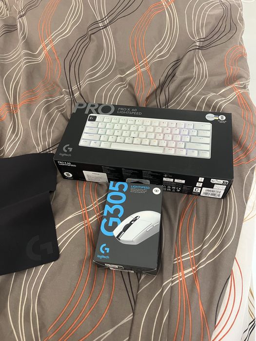 Мышь беспроводная игровая Logitech G305 USB White