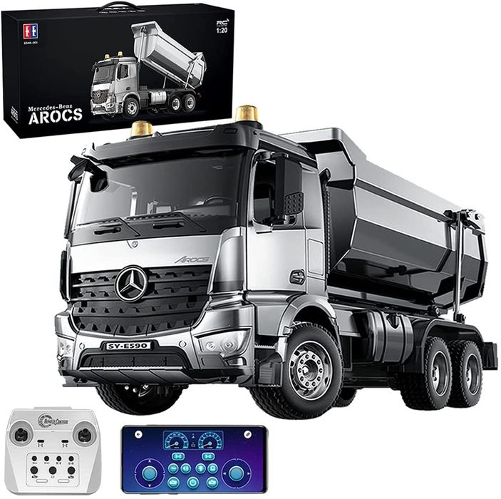 Camião RC Mercedes Benz Arocs  Double E E590 1:20 10 canais 4x4