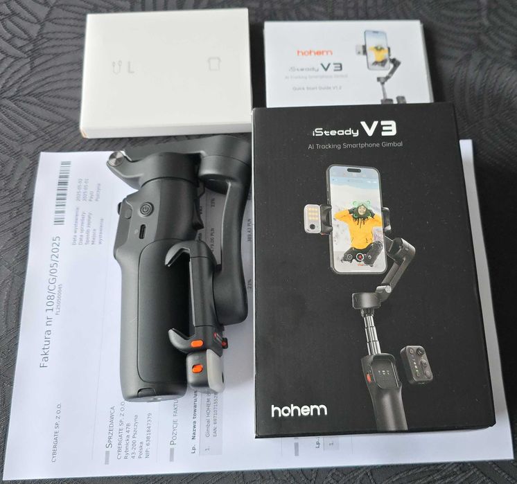 Gimbal Hohem iSteady V3 do telefonu JAK NOWY GW