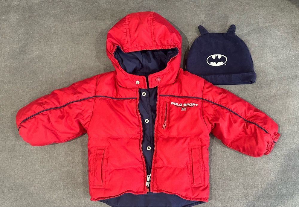 Двостороння демісезонна куртка Ralph Lauren + шапка