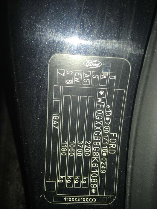 FORD MONDEO MK4 2.0 TDCI  Kombi kolor G6 na części STAN BDB