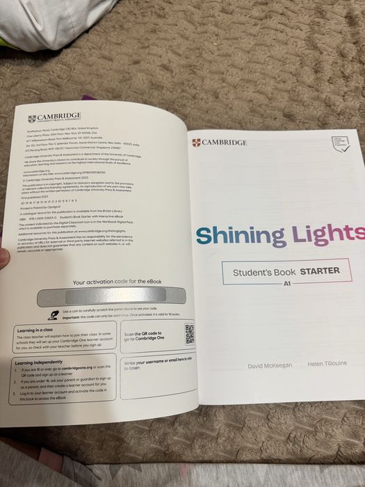 Cambridge Shining Lights Starter A1 T А2, підручник + зошит