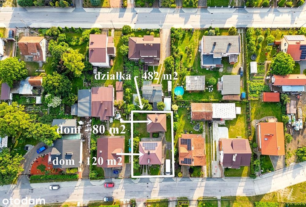 Szczytno dwa domy wolnostojące 120 m² + 80 m²