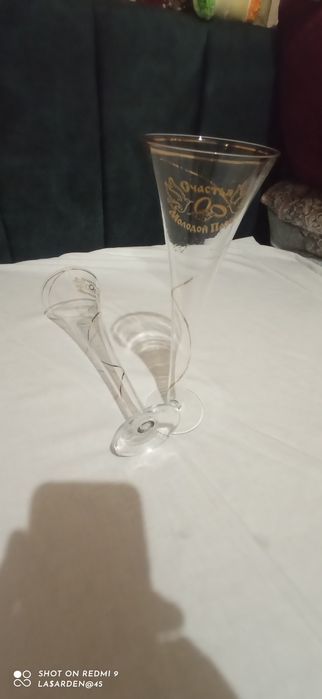 Весільні фужери , бокали із написом.+бонус