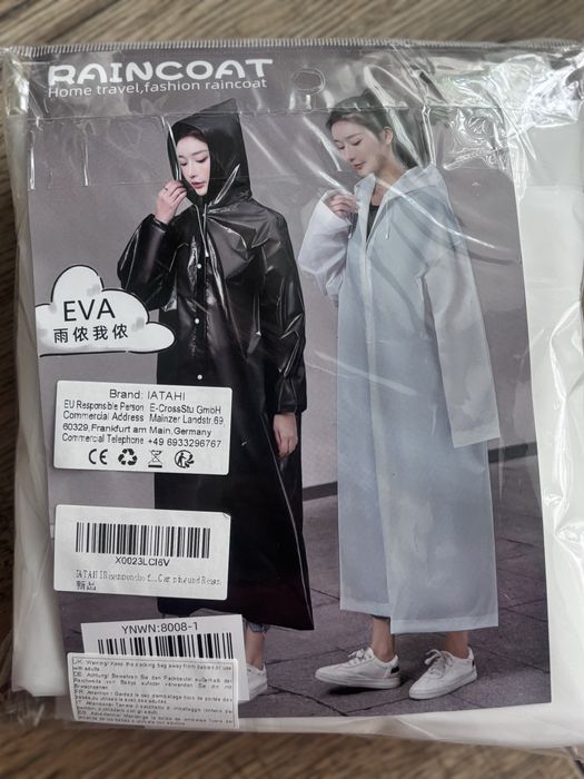 Raincoat Płaszcz przeciwdeszczowy biały Palto