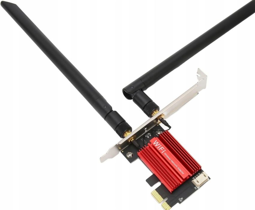 Karta Sieciowa WiFi 5  BlueTooth 4.0 PCIe Radiator Układu Nowe