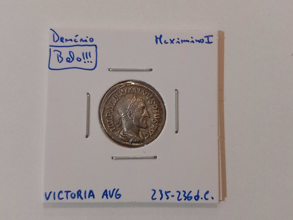Moeda Denário de Maximiano I - Bela!!!